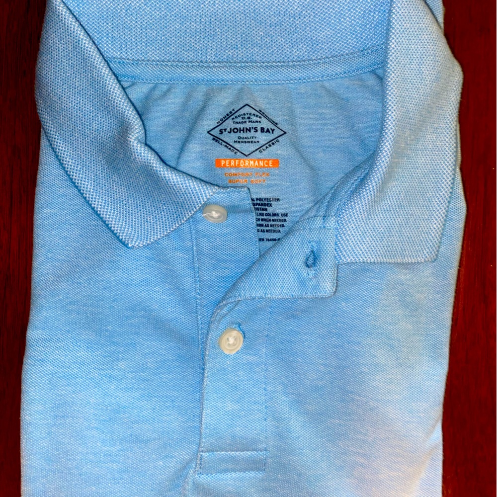 Baby Blue Men’s Performance Polo